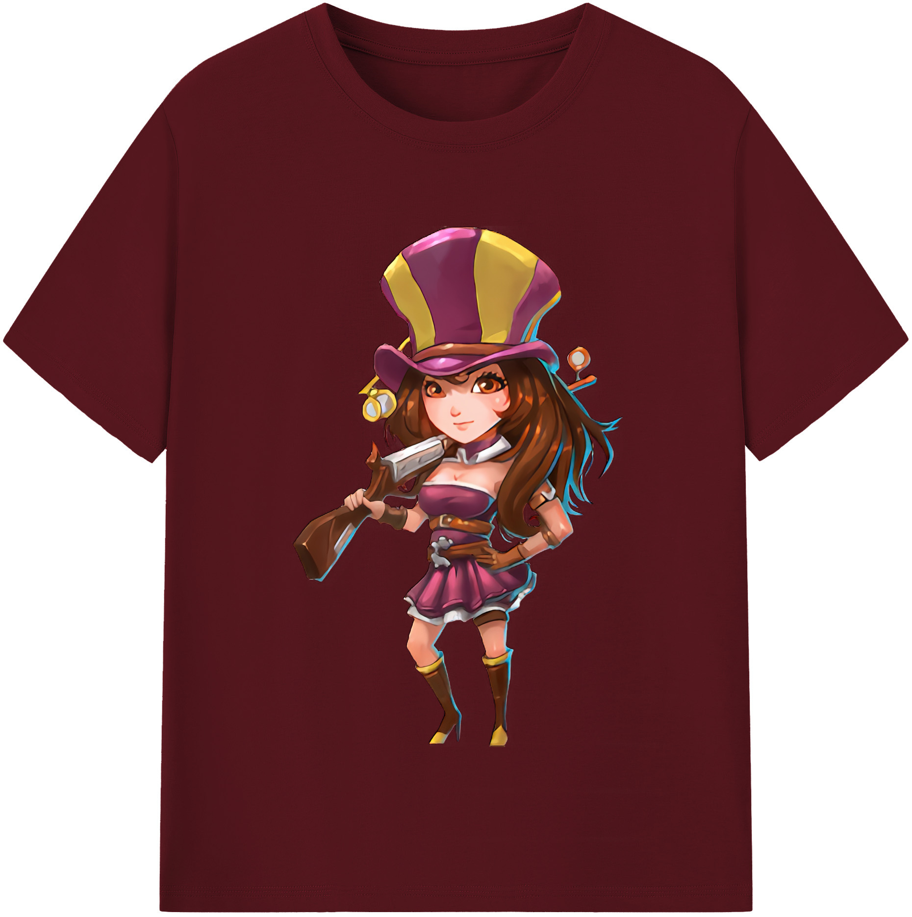 リーグ・オブ・レジェンド League of Legends LOL 綿100％半袖Tシャツ（フロントプリント）
